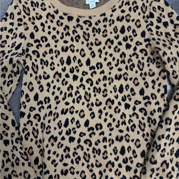 J. Crew Leopard Print Sweater - Tan and Black - Picture 4 of 5